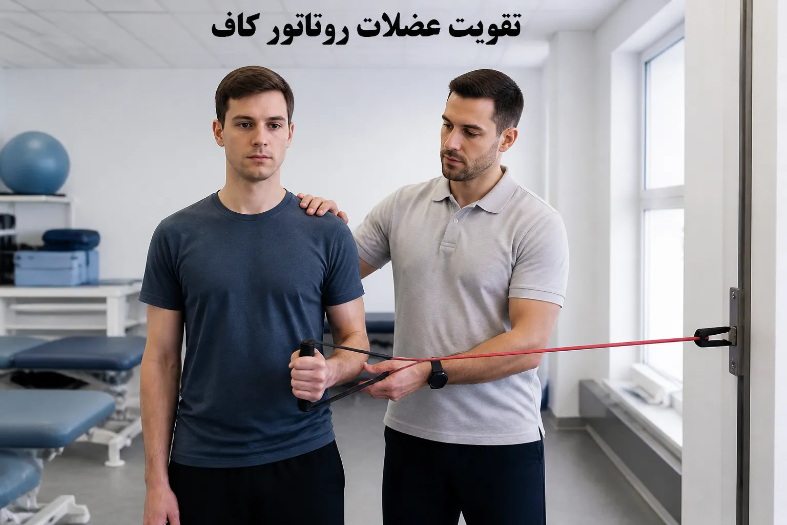 تقویت روتاتور کاف با کش ورزشی